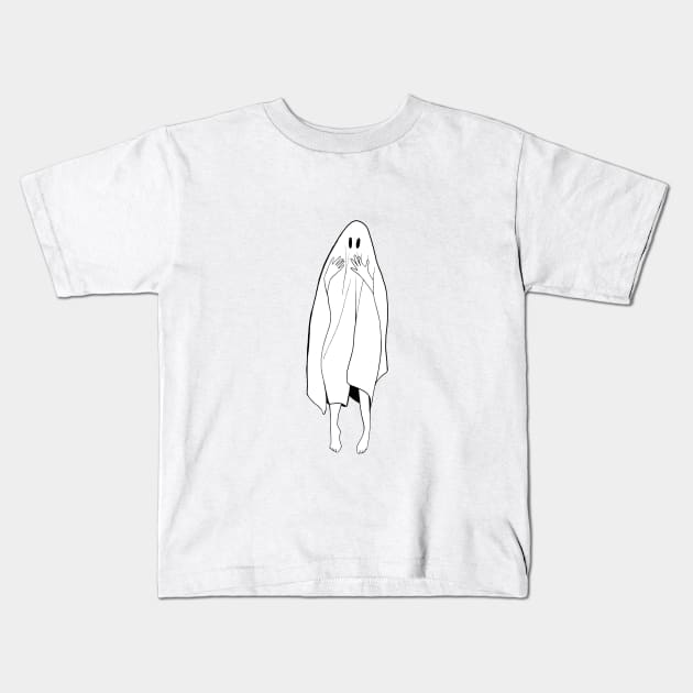 Ghost's Jump Scare Kids T-Shirt by greatwave